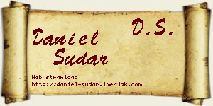 Daniel Sudar vizit kartica